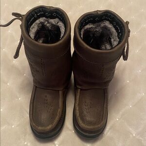 Manitobah mukluks GATHERER YOUTH Waterproof - leather boots size c13
